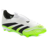 Scarpa da Calcio Ragazzo Adidas Predator League Laceless Firm Ground Multi Ground Nero Bianco Lime | NonSoloSport