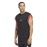 Canotta Uomo Adidas All-World Sleeveless Nero Rosso | NonSoloSport