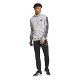 Tuta Uomo Adidas Sportswear Basic 3-Stripes Grigio | NonSoloSport