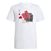 T-Shirt Bambino Adidas Camo Training Graphic Bianco | NonSoloSport