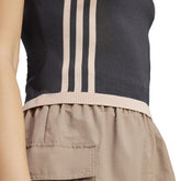 T-Shirt Donna Adidas Knitted 3-Stripes Nero | NonSoloSport