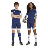 Shorts Calcio Ragazzo Adidas Squadra 25 Blu Scuro Bianco | NonSoloSport