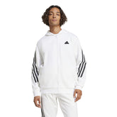 adidas Felpa Future Icons 3-Stripes Uomo Bianco | NonSoloSport