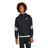 Giacca Ragazzo Adidas Future Icons 3-Stripes Nero Bianco | NonSoloSport