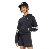 Felpa Bambino Adidas Future Icons 3-Stripes Nero | NonSoloSport