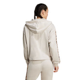Felpa Donna Adidas Animal Print 3 Stripes Beige | NonSoloSport