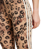 Leggings Donna Adidas Animal Print 3-Stripes High Rise Multicolor | NonSoloSport