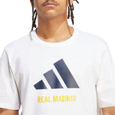 T-Shirt Uomo Adidas Real Madrid Seasonal Graphic Bianco | NonSoloSport