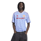 T-Shirt Uomo Adidas Manchester United 90 Blu Bianco | NonSoloSport