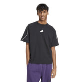 T-Shirt Uomo Adidas Stadium Nero Bianco | NonSoloSport