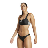 Bikini Donna Adidas 3-Stripes Nero | NonSoloSport