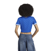 T-Shirt Crop Donna Adidas Third Real Madrid 25/26 Blu | NonSoloSport