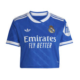 T-Shirt Crop Donna Adidas Third Real Madrid 25/26 Blu | NonSoloSport