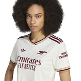 T-Shirt Crop Donna Adidas Arsenal 25/26 Third Bianco | NonSoloSport