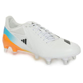Scarpa da Rugby Uomo Adidas Adizero RS15 Ultimate Soft Ground Bianco Nero Arancione | NonSoloSport