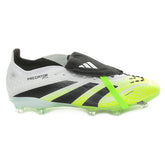 Scarpa da Calcio Bambino Adidas Predator Elite Flat Tongue Firm Ground Bianco Nero Lime | NonSoloSport