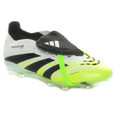Scarpa da Calcio Bambino Adidas Predator Elite Flat Tongue Firm Ground Bianco Nero Lime | NonSoloSport