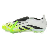 Scarpa da Calcio Bambino Adidas Predator Elite Flat Tongue Firm Ground Bianco Nero Lime | NonSoloSport