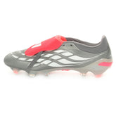 Scarpa da Calcio Uomo Adidas Predator Pro Fold-Over Tongue Terreni Compatti Grigio Bianco | NonSoloSport