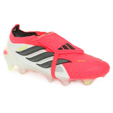 Scarpa da Calcio Uomo Adidas Predator Elite Fold-Over Tongue Firm Ground Rosso Bianco Nero | NonSoloSport
