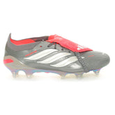 Scarpa da Calcio Uomo Adidas Predator Elite Fold-Over Tongue Terreni Morbidi Grigio Metallico Bianco | NonSoloSport
