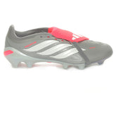 Scarpa da Calcio Uomo Adidas Predator League Fold-Over Tongue Terreni Compatti Grigio Bianco Rosso | NonSoloSport