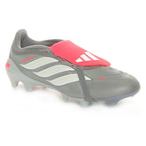 Scarpa da Calcio Uomo Adidas Predator League Fold-Over Tongue Terreni Compatti Grigio Bianco Rosso | NonSoloSport