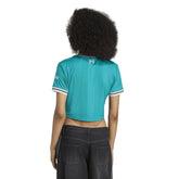 T-Shirt Donna Adidas Liverpool FC 25/26 Third Cropped Azzurro | NonSoloSport