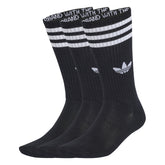 Calze Adidas 3 Stripes High 3 Pack Nero Bianco | NonSoloSport