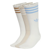 Calze Adidas 3 Stripes High 3 Pack Bianco | NonSoloSport