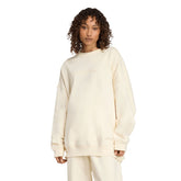 Felpa Donna Adidas Essentials Linear Oversized Bianco Panna | NonSoloSport