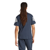 T-Shirt Uomo Adidas Future Icons 3 Stripes Blu Bianco | NonSoloSport