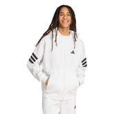 Felpa Uomo Adidas Future Icons 3 Stripes Bianco Nero | NonSoloSport