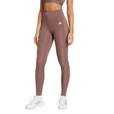 Leggings Donna Adidas Optime Essentials Stash Pocket Marrone | NonSoloSport