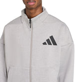 Felpa Uomo Adidas ZNE Track Grigio Nero | NonSoloSport
