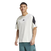 T-Shirt Uomo Adidas Stadium Bianco Nero | NonSoloSport