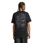 T-Shirt Uomo Adidas Stadium Crowd Loose Graphic Nero | NonSoloSport