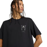 T-Shirt Uomo Adidas Stadium Crowd Loose Graphic Nero | NonSoloSport