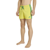Costume Uomo Adidas 3 Stripes 5 Inch Giallo Verde | NonSoloSport