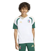 Maglia Calcio Ragazzo Adidas Italia 26 Allenamento Tiro Bianco Verde | NonSoloSport