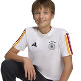 T-Shirt Ragazzo Adidas DNA Germania Bianco | NonSoloSport