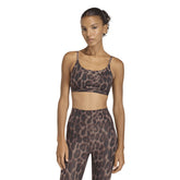 Bra Donna Adidas Optime Essentials Workout Leopard Multicolor | NonSoloSport