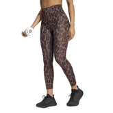 Leggings Donna Adidas Optime Essentials Workout Leopard Multicolor | NonSoloSport