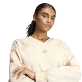 Felpa Donna Adidas Future Icons Beige | NonSoloSport