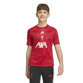 Maglia Calcio Ragazzo Adidas Pre-Partita Liverpool FC 26/27 Rosso Bianco | NonSoloSport