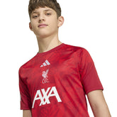 Maglia Calcio Ragazzo Adidas Pre-Partita Liverpool FC 26/27 Rosso Bianco | NonSoloSport