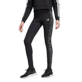 Leggings Donna Adidas Animal Print 3-Stripes High Rise Nero | NonSoloSport