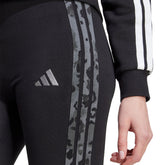 Leggings Donna Adidas Animal Print 3-Stripes High Rise Nero | NonSoloSport