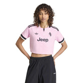 Maglia Calcio Donna Adidas Juventus 26/27 Away Cropped Rosa Nero | NonSoloSport