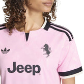 Maglia Calcio Donna Adidas Juventus 26/27 Away Cropped Rosa Nero | NonSoloSport